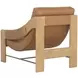 Fitzgerald Ludlow Sesame Leather Upholstered Lounge Chair