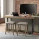 Eden Dune and Black Rectangular Bar Table Set with USB Charging
