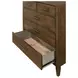 Andover Walnut 5 Drawer Chest