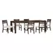 West End Ivory and Saddle Brown Upholstered Ladder Back Side Chair Set of 2