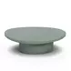 Jade Green Free Form Outdoor Concrete Top Nesting Coffee Table Set