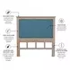Blue Isles Ocean Blue and Aged Ivory Queen Headboard
