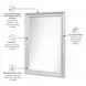 Bay Harbor Distressed White Rectangular Dresser Mirror