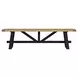 Hendricks Rustic Wheat and Raven Dining Bench