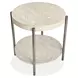 Jennings Edgecomb Gray and Weathered Antique Nickel Oval Occassional Table Set with 2 Ottomans