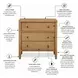 Chatham Warm Maple 3 Drawer Nightstand with USB Charging