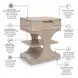 Manhattan Valley Dusty Rose 1 Drawer Nightstand