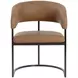 Rosmere Milliken Cognac Upholstered Dining Arm Chair