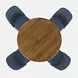 Brennan Blueberry Upholstered 5 Piece Counter Height Dining Set