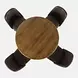 Brennan Dark Brown Upholstered 5 Piece Counter Height Dining Set
