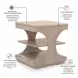 Manhattan Valley Dusty Rose Rectangular End Table