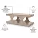 Manhattan Valley Dusty Rose Rectangular Coffee Table