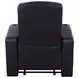 Cyrus Black Top Grain Leather 3 Piece Home 130" Theater Seating With 2 Console