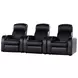 Cyrus Black Top Grain Leather 3 Piece Home 98" Theater Seating