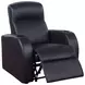 Cyrus Black Top Grain Leather 4 Piece Home 177" Theater Seating With 3 Console