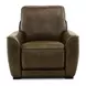 Weston Venetian Honey Leather Dual Power Zero Wall Recliner with Power Headrest and Pillow