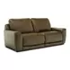 Weston Venetian Honey Leather 88" Dual Power Zero Wall Reclining Sofa with Power Headrest and USB Charging