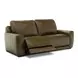 Weston Venetian Honey Leather 88" Dual Power Zero Wall Reclining Sofa with Power Headrest and USB Charging