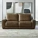 Weston Venetian Honey Leather 88" Dual Power Zero Wall Reclining Sofa with Power Headrest and USB Charging