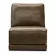 Weston Venetian Honey Leather 6 Piece Modular Dual Power Zero Wall Reclining Sectional with LED and USB Charging