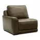 Weston Venetian Honey Leather 6 Piece Modular Dual Power Zero Wall Reclining Sectional with LED and USB Charging