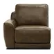 Weston Venetian Honey Leather 6 Piece Modular Dual Power Zero Wall Reclining Sectional with LED and USB Charging
