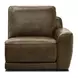 Weston Venetian Honey Leather 6 Piece Modular Dual Power Zero Wall Reclining Sectional with LED and USB Charging