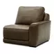 Blake Venetian Honey Leather 5 Piece Modular Dual Power Zero Wall Reclining Sectional with Power Headrest and USB Charging