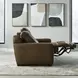 Weston Venetian Honey Leather 84" Dual Power Zero Wall Reclining Loveseat with Power Headrest and USB Charging