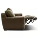 Weston Venetian Honey Leather 84" Dual Power Zero Wall Reclining Loveseat with Power Headrest and USB Charging