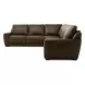 Weston Venetian Honey Leather 5 Piece Modular Dual Power Zero Wall Reclining Sectional with Power Headrest and USB Charging
