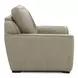 Weston Sophia Oatmeal Leather Dual Power Zero Wall Recliner with Power Headrest and Pillow
