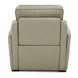 Weston Sophia Oatmeal Leather Dual Power Zero Wall Recliner with Power Headrest and Pillow
