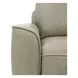 Weston Sophia Oatmeal Leather Dual Power Zero Wall Recliner with Power Headrest and Pillow