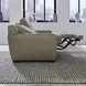 Weston Sophia Oatmeal Leather 88" Dual Power Zero Wall Reclining Sofa with Power Headrest and USB Charging