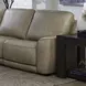 Weston Sophia Oatmeal Leather 6 Piece Modular Dual Power Zero Wall Reclining Sectional with LED and USB Charging
