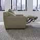 Weston Sophia Oatmeal Leather 84" Dual Power Zero Wall Reclining Loveseat with Power Headrest and USB Charging