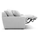 Weston Estero Smoke Dual Power Zero Wall Recliner with Power Headrest and Pillow