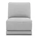 Weston Estero Smoke 6 Piece Modular Dual Power Zero Wall Reclining Sectional with LED and USB Charging
