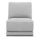 Weston Estero Smoke 6 Piece Modular Dual Power Zero Wall Reclining Sectional with LED and USB Charging