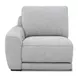 Weston Estero Smoke 5 Piece Modular Dual Power Zero Wall Reclining Sectional with Power Headrest and USB Charging