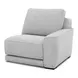 Weston Estero Smoke 2 Piece Modular Dual Power Zero Wall Reclining Sectional with Power Headrest and USB Charging