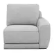 Weston Estero Smoke 5 Piece Modular Dual Power Zero Wall Reclining Sectional with Power Headrest and USB Charging