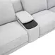 Weston Estero Smoke 6 Piece Modular Dual Power Zero Wall Reclining Sectional with LED and USB Charging