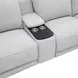 Weston Estero Smoke 6 Piece Modular Dual Power Zero Wall Reclining Sectional with LED and USB Charging