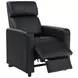 Toohey Black 5 Piece Push Back Recliner with 4 Console