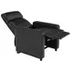 Toohey Black 5 Piece Push Back Recliner with 4 Console