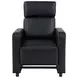 Toohey Black 5 Piece Push Back Recliner with 4 Console