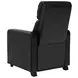 Toohey Black 5 Piece Push Back Recliner with 4 Console