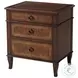 Brooksby Light Distressing 3 Drawer Nightstand